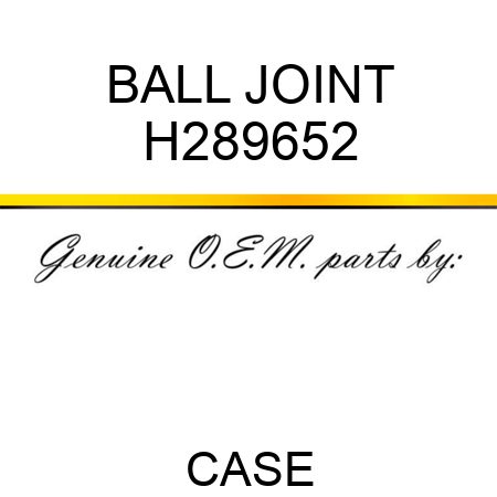 BALL JOINT H289652