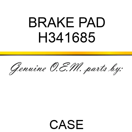 BRAKE PAD H341685