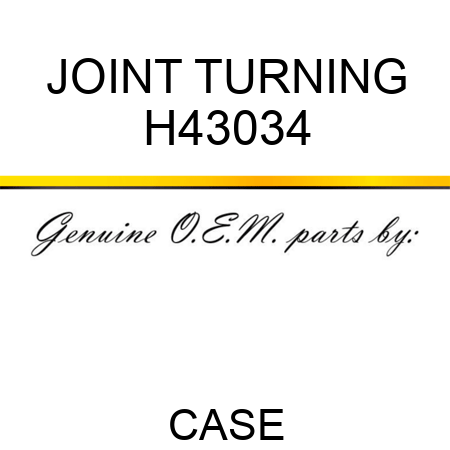 JOINT TURNING H43034