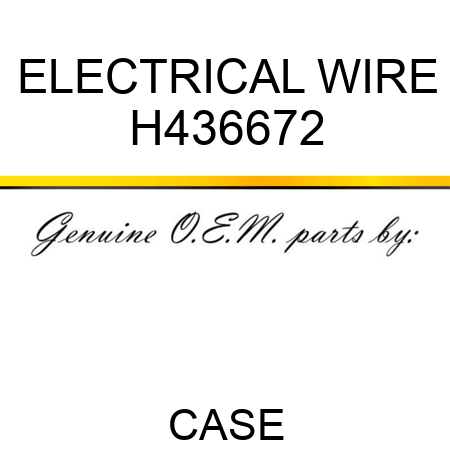 ELECTRICAL WIRE H436672
