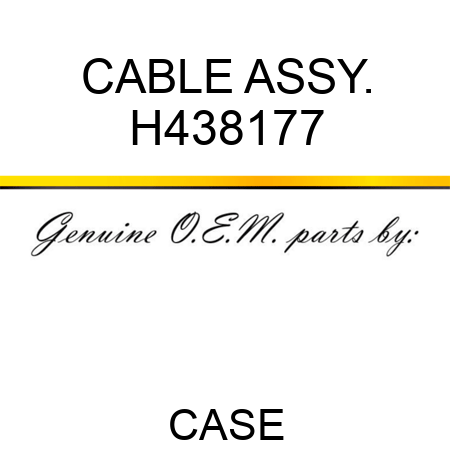 CABLE ASSY. H438177