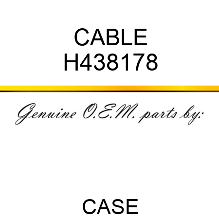 CABLE H438178