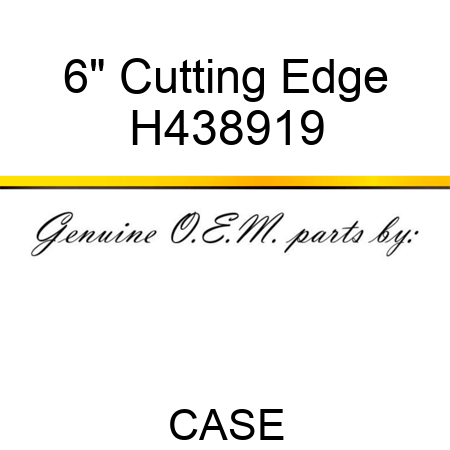6" Cutting Edge H438919