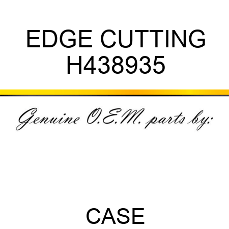 EDGE, CUTTING H438935