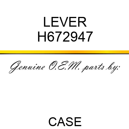 LEVER H672947