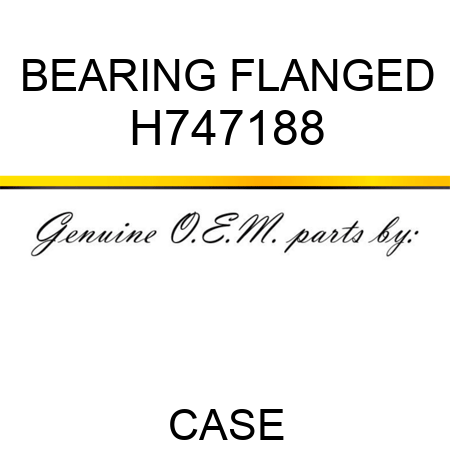 BEARING, FLANGED H747188