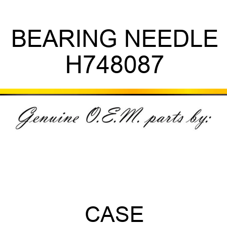 BEARING, NEEDLE H748087