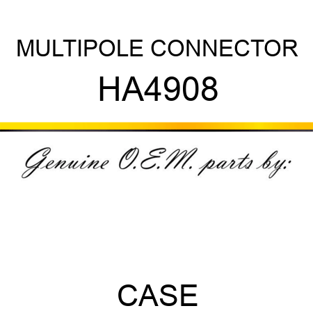 MULTIPOLE CONNECTOR HA4908
