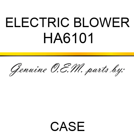 ELECTRIC BLOWER HA6101