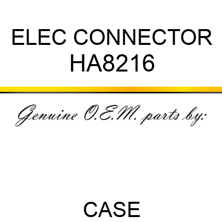 ELEC CONNECTOR HA8216