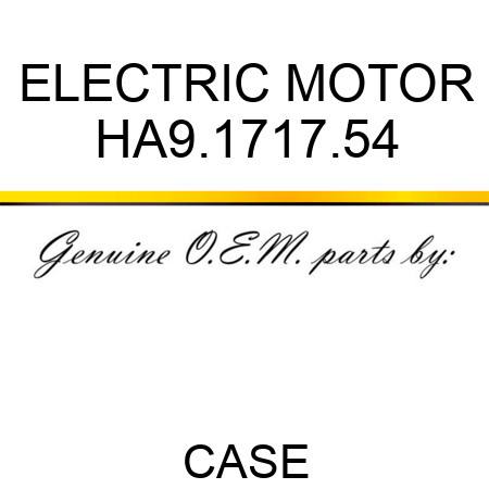 ELECTRIC MOTOR HA9.1717.54