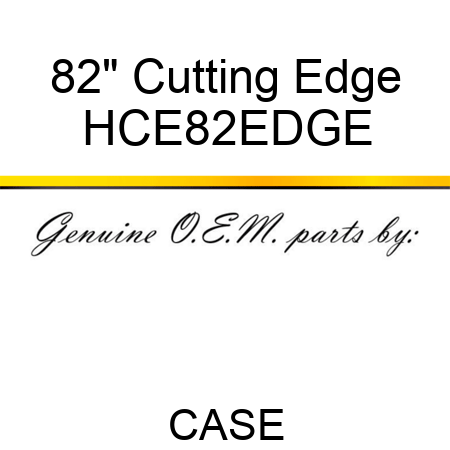 82" Cutting Edge HCE82EDGE