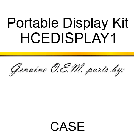 Portable Display Kit HCEDISPLAY1