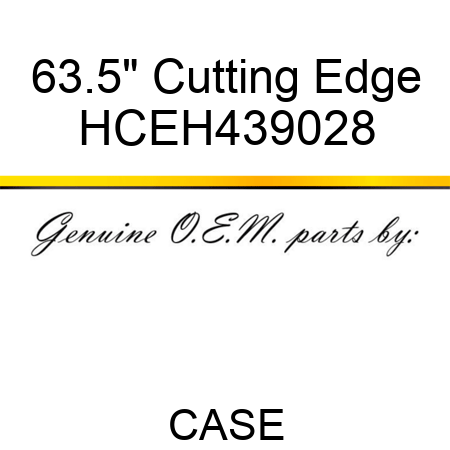 63.5" Cutting Edge HCEH439028