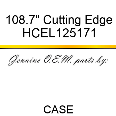 108.7" Cutting Edge HCEL125171