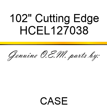 102" Cutting Edge HCEL127038