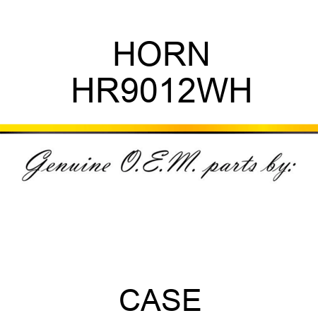 HORN HR9012WH