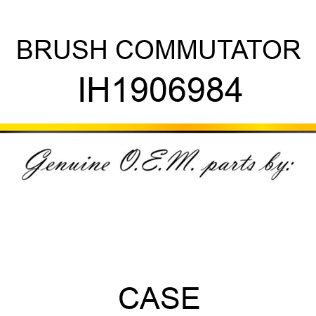 BRUSH, COMMUTATOR IH1906984