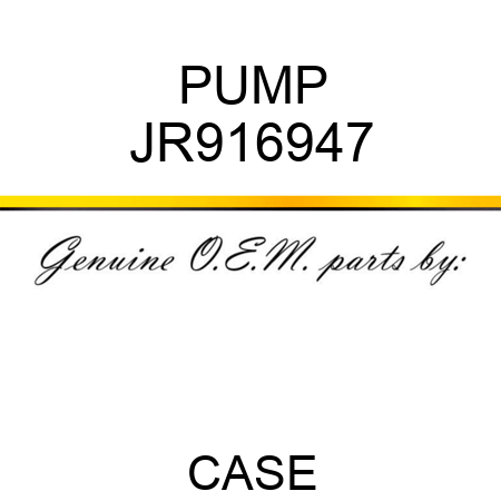 PUMP JR916947