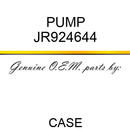 PUMP JR924644