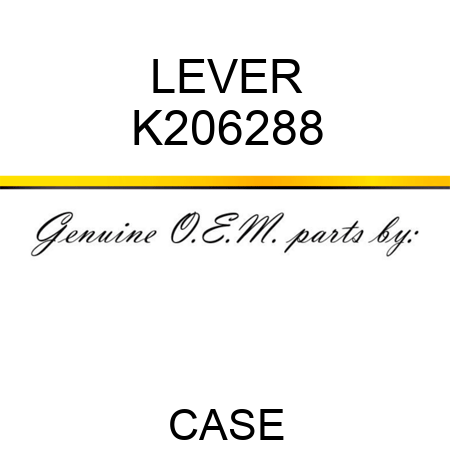LEVER K206288