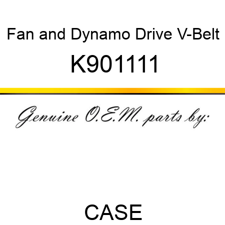 Fan and Dynamo Drive V-Belt K901111
