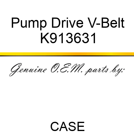 Pump Drive V-Belt K913631