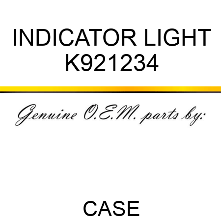 INDICATOR LIGHT K921234