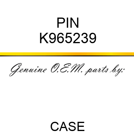 PIN K965239