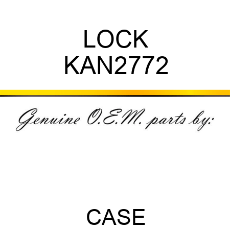 LOCK KAN2772
