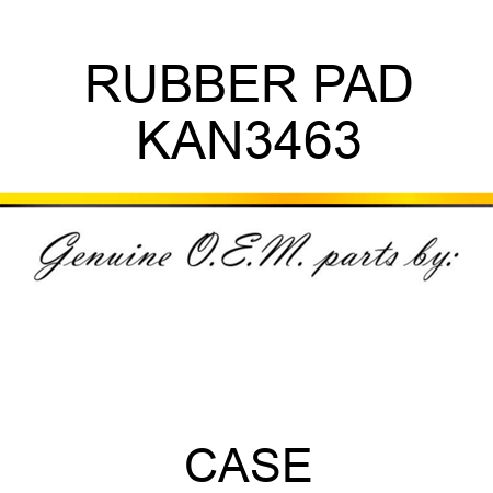 RUBBER PAD KAN3463