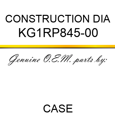 CONSTRUCTION DIA KG1RP845-00