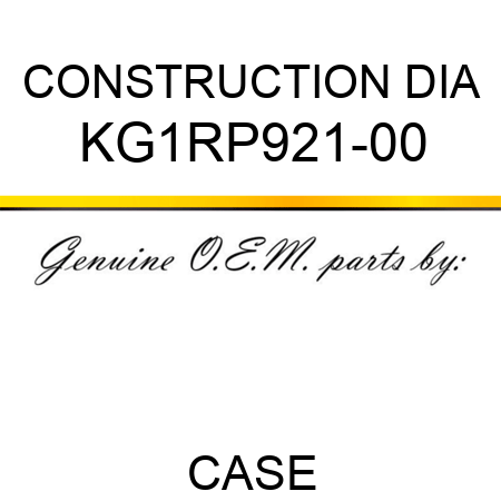 CONSTRUCTION DIA KG1RP921-00