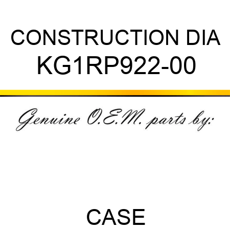 CONSTRUCTION DIA KG1RP922-00