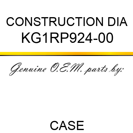 CONSTRUCTION DIA KG1RP924-00