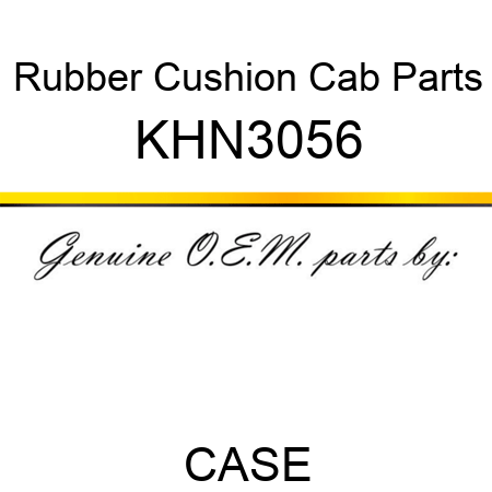 Rubber Cushion Cab Parts KHN3056