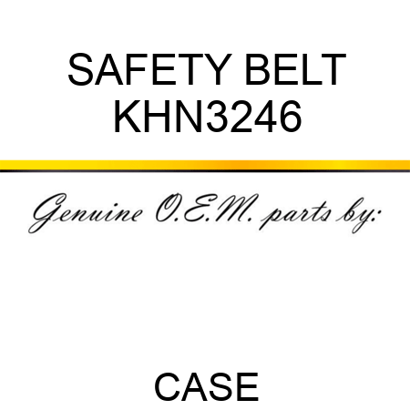 SAFETY BELT KHN3246