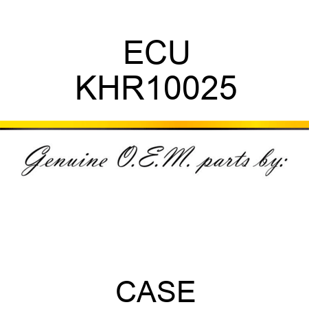 ECU KHR10025