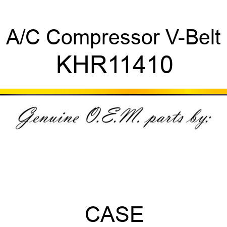 A/C Compressor V-Belt KHR11410