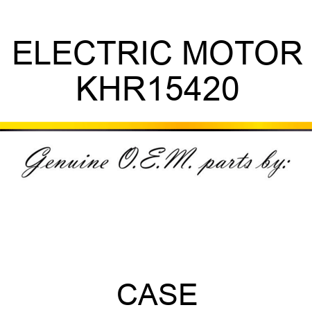 ELECTRIC MOTOR KHR15420