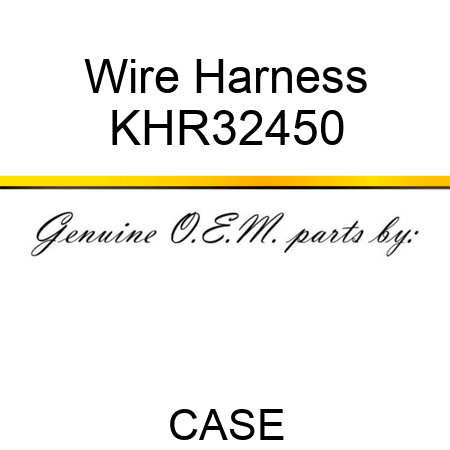 Wire Harness KHR32450