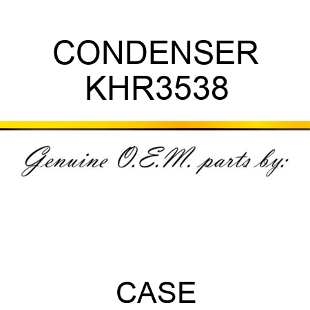 CONDENSER KHR3538