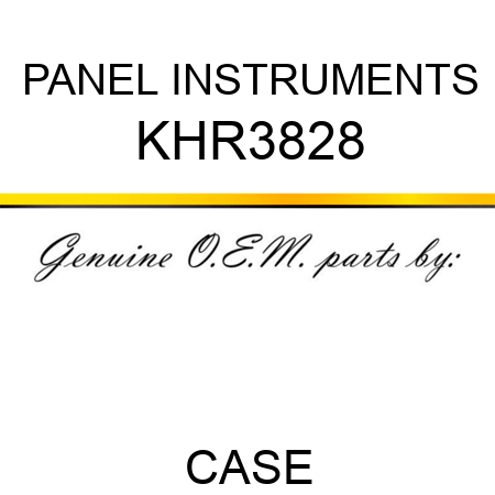PANEL, INSTRUMENTS KHR3828