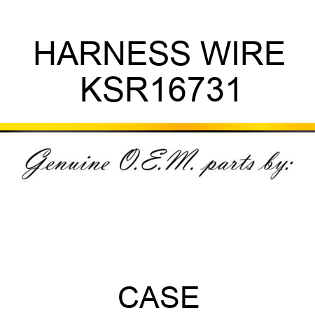 HARNESS, WIRE KSR16731