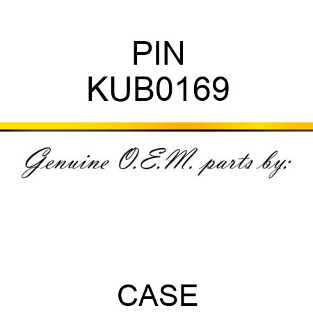 PIN KUB0169
