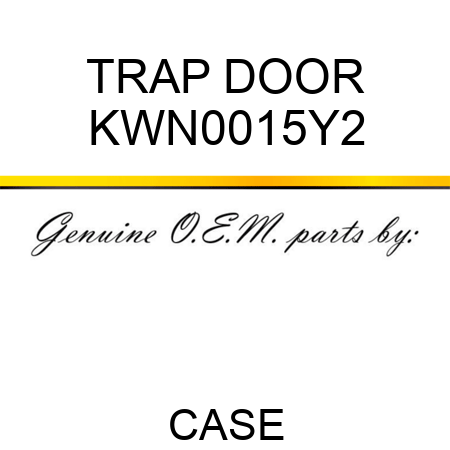 TRAP DOOR KWN0015Y2