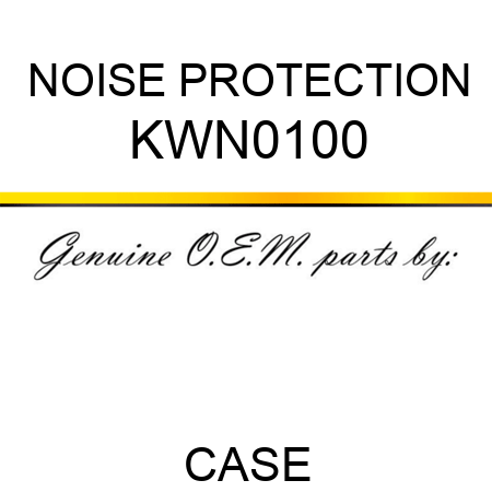 NOISE PROTECTION KWN0100