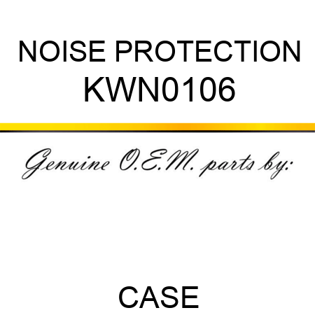 NOISE PROTECTION KWN0106
