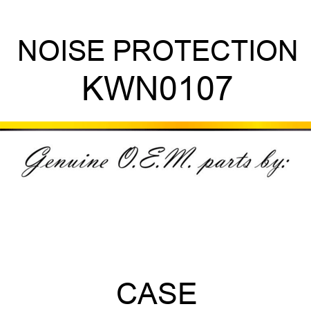 NOISE PROTECTION KWN0107