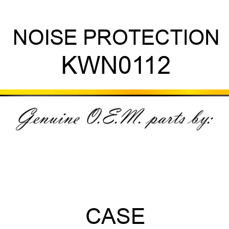 NOISE PROTECTION KWN0112